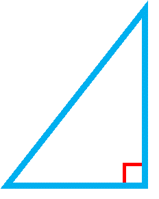 triángulo rectángulo
